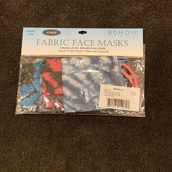 Fabric Face Masks 4 per bag (6 bags bundle) - Picture 2 of 7